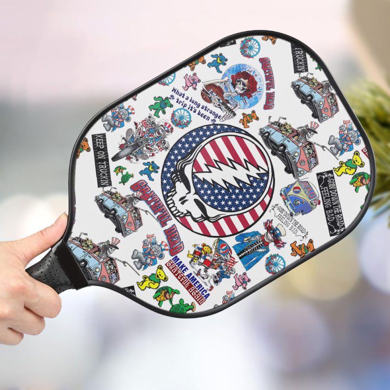 America And Grateful Dead Personalized Pickleball Paddle