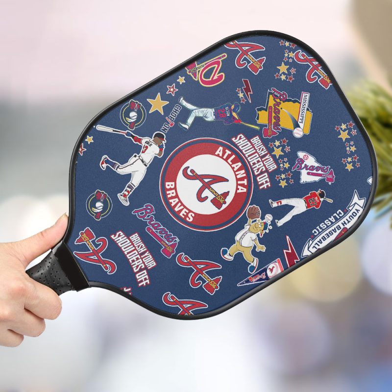 Atlanta Braves Personalized Pickleball Paddle