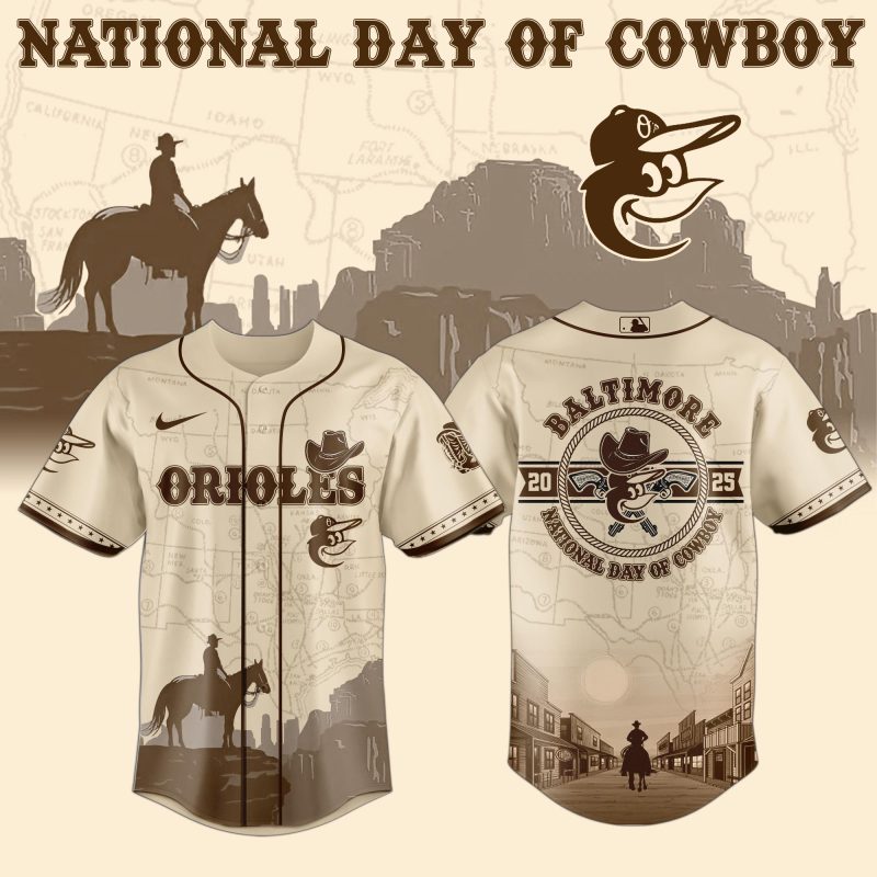 Baltimore Orioles MLB x National Day Of Cowboy Personalized Baseball Jersey For Fans