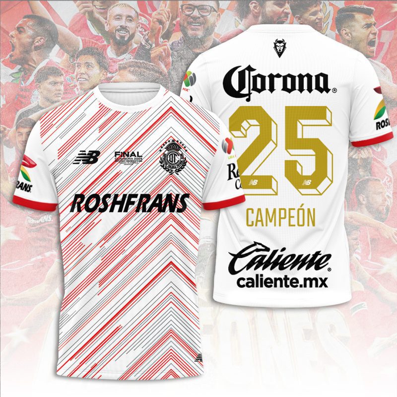 Deportivo Toluca FC Performance Champion 2025 Unisex Performance T-Shirt GNS1014
