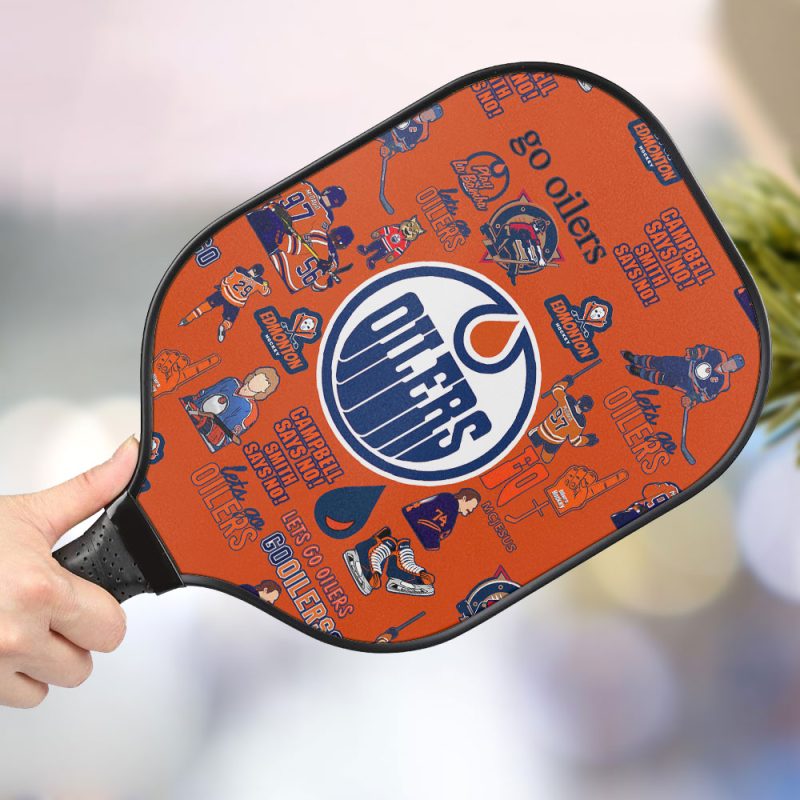 Edmonton Oilers Personalized Pickleball Paddle