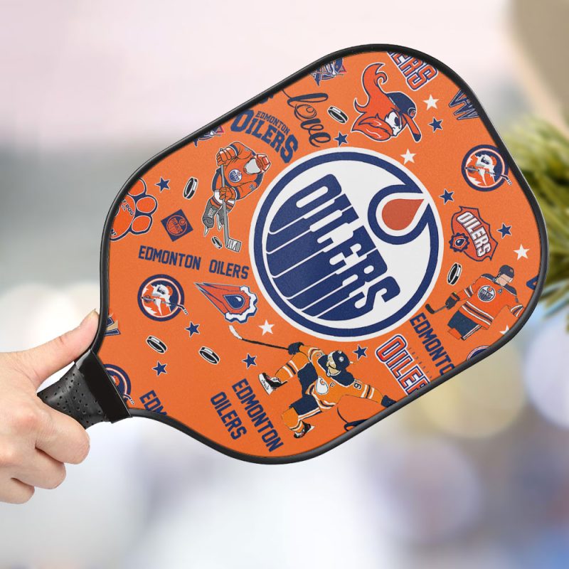 Edmonton Oilers Personalized Pickleball Paddle