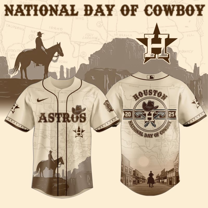 Houston Astros MLB x National Day Of Cowboy Personalized Baseball Jersey For Fans