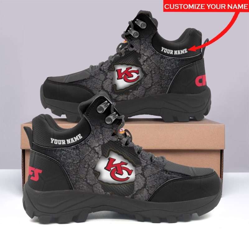 Kansas City Chiefs Personalized Hiking Shoes Waterproof Trekking Sneakers AHK1041