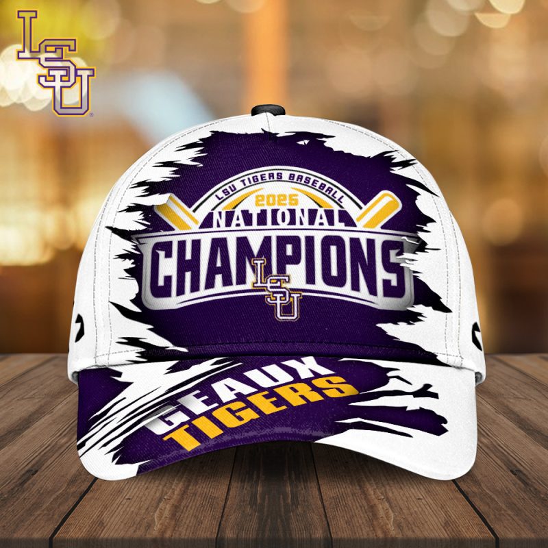 LSU Tigers Baseball NCAA National Champion 2025 College World Series Winner Classic Cap GNC6011