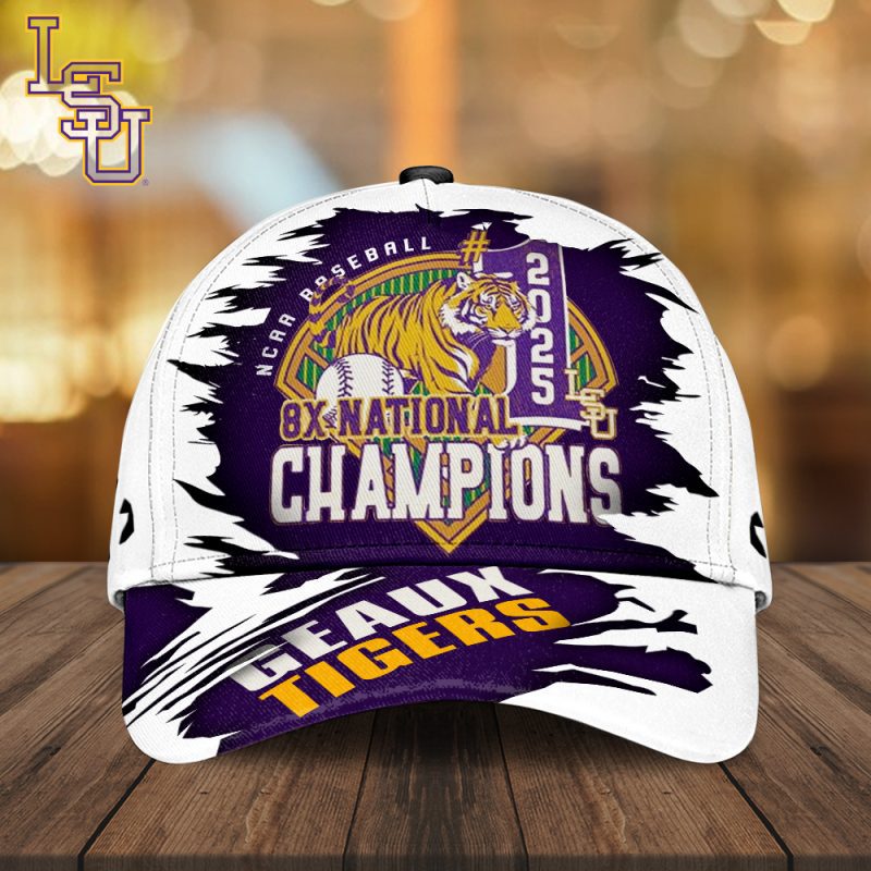 LSU Tigers Baseball NCAA National Champion 2025 College World Series Winner Classic Cap GNC6078