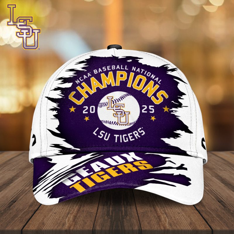 LSU Tigers Baseball NCAA National Champion 2025 College World Series Winner Classic Cap GNC6087