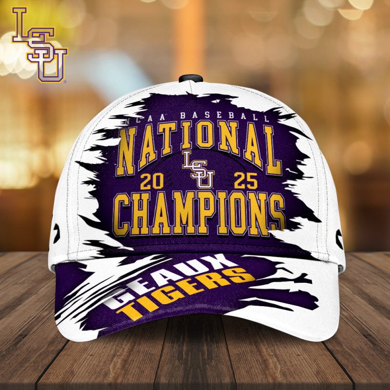LSU Tigers Baseball NCAA National Champion 2025 College World Series Winner Classic Cap GNC6115