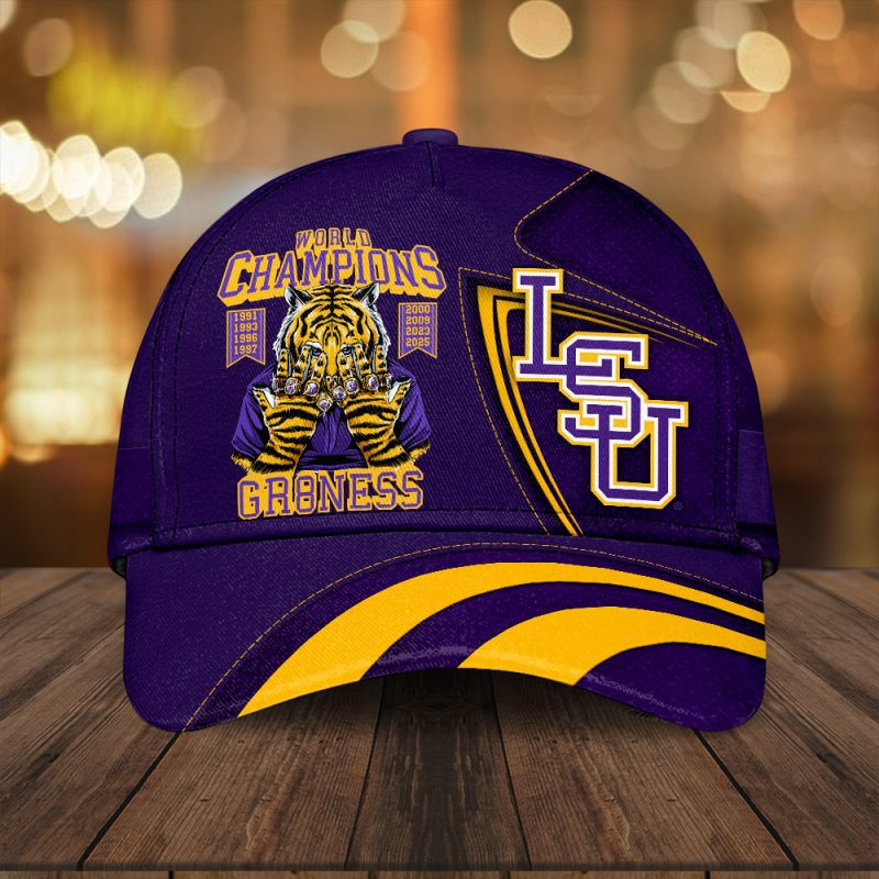LSU Tigers Baseball NCAA National Champion 2025 College World Series Winner Classic Cap GNC6119