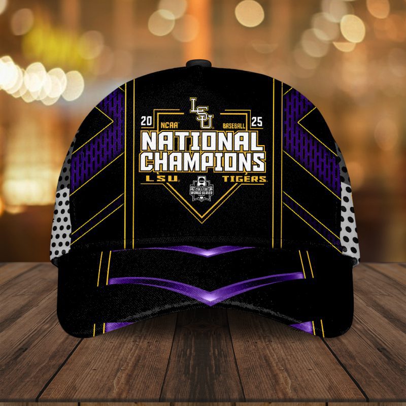 LSU Tigers Baseball NCAA National Champion 2025 College World Series Winner Classic Cap GNC6130
