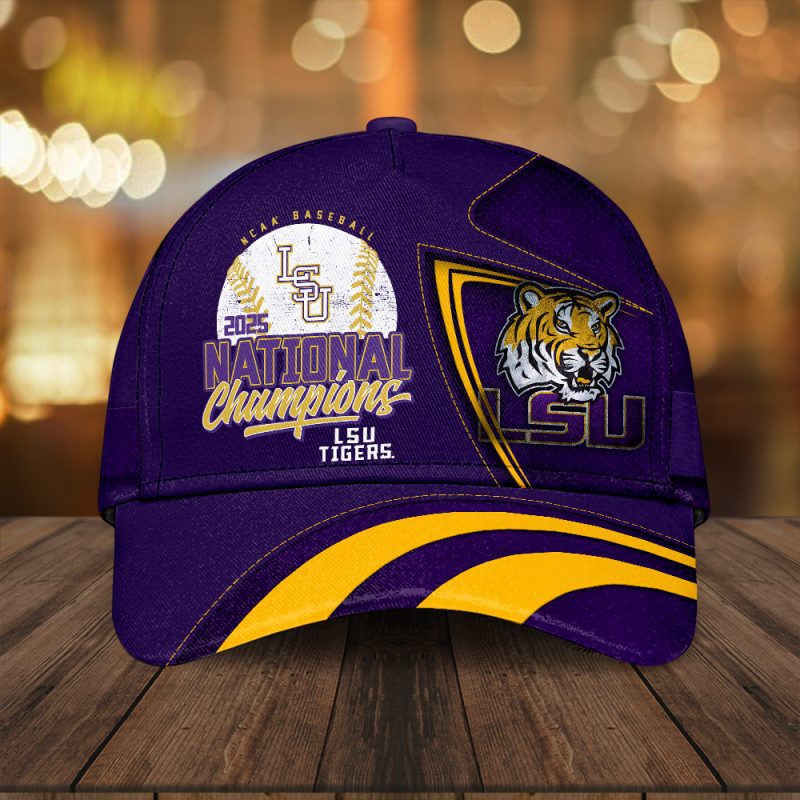 LSU Tigers Baseball NCAA National Champion 2025 College World Series Winner Classic Cap GNC6138