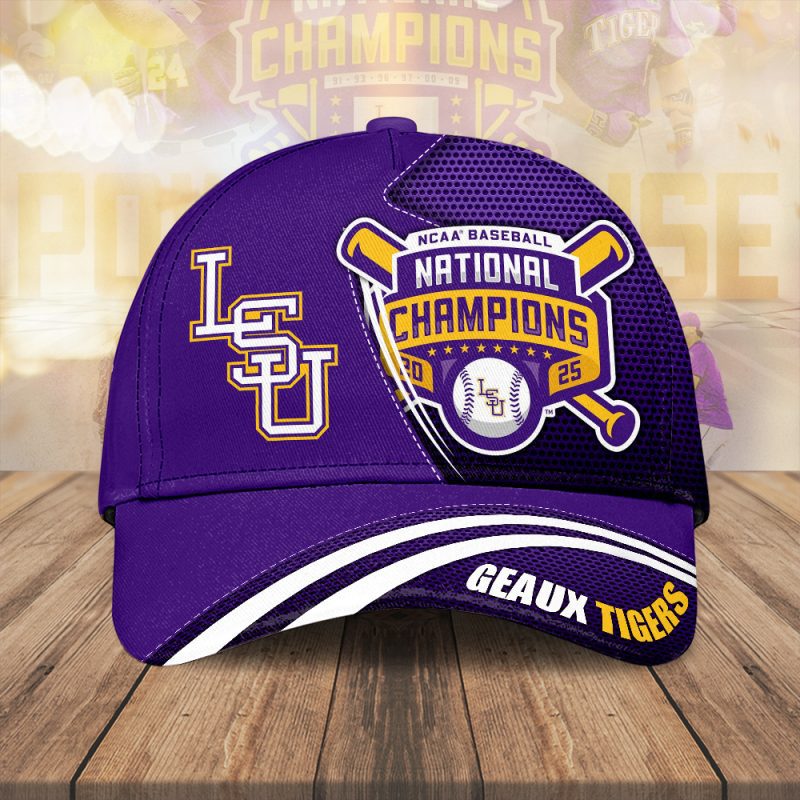 LSU Tigers Baseball NCAA National Champion 2025 College World Series Winner Classic Cap GNC6152