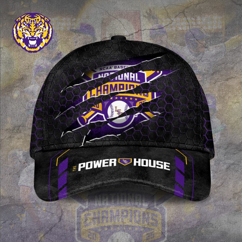 LSU Tigers Baseball NCAA National Champion 2025 College World Series Winner Classic Cap GNC6154