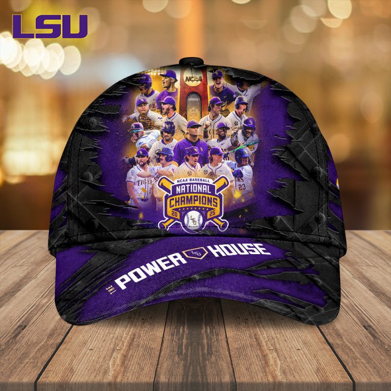 LSU Tigers Baseball NCAA National Champion 2025 College World Series Winner Classic Cap GNC6158