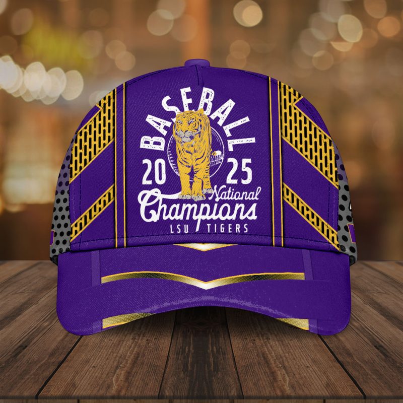 LSU Tigers Baseball NCAA National Champion 2025 College World Series Winner Classic Cap GNC6163
