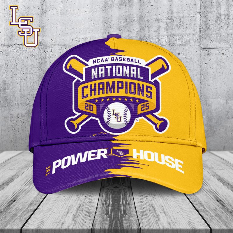 LSU Tigers Baseball NCAA National Champion 2025 College World Series Winner Classic Cap GNC6168