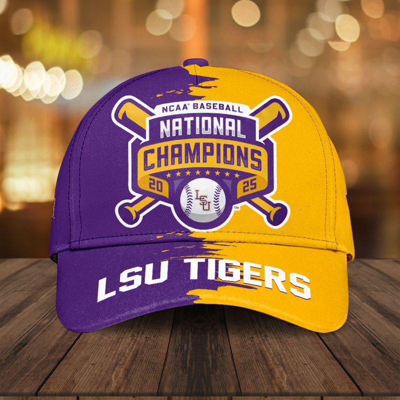 LSU Tigers Baseball NCAA National Champion 2025 College World Series Winner Classic Cap GNC6171