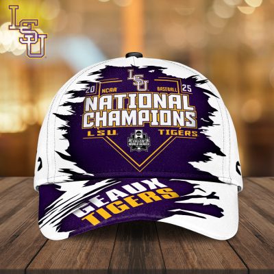 LSU Tigers Baseball NCAA National Champion 2025 College World Series Winner Classic Cap GNC6185