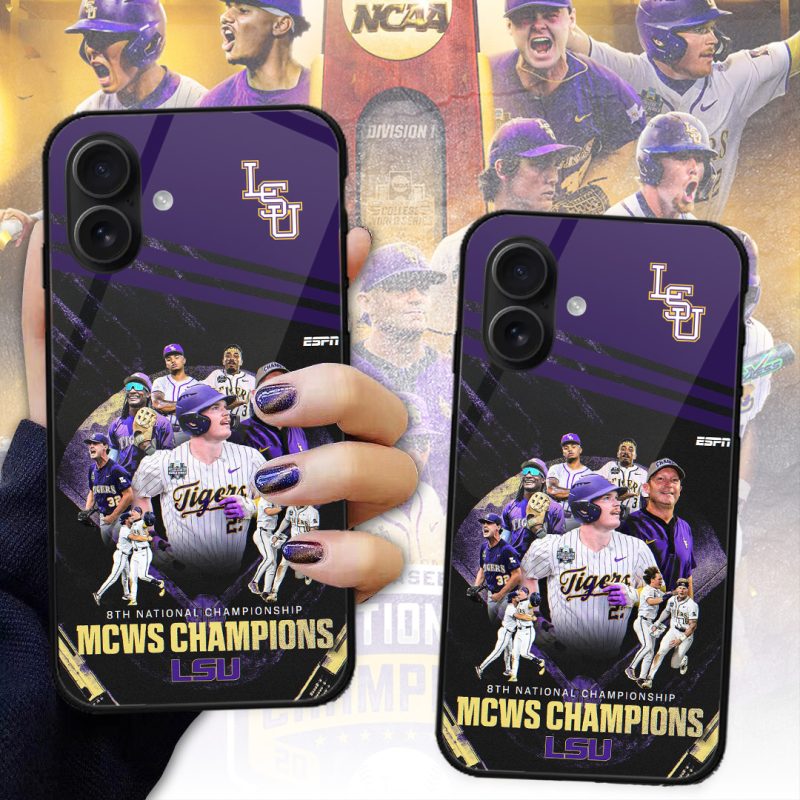 LSU Tigers Baseball NCAA National Champion 2025 College World Series Winner Phone Case GNC6102