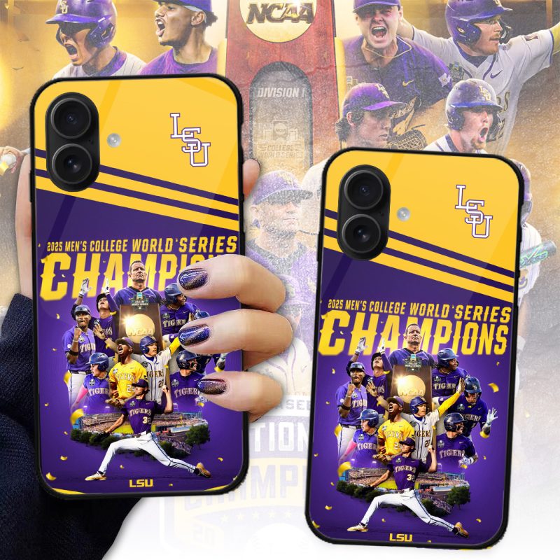 LSU Tigers Baseball NCAA National Champion 2025 College World Series Winner Phone Case GNC6103