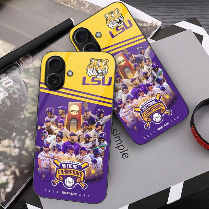 LSU Tigers Baseball NCAA National Champion 2025 College World Series Winner Phone Case GNC6175
