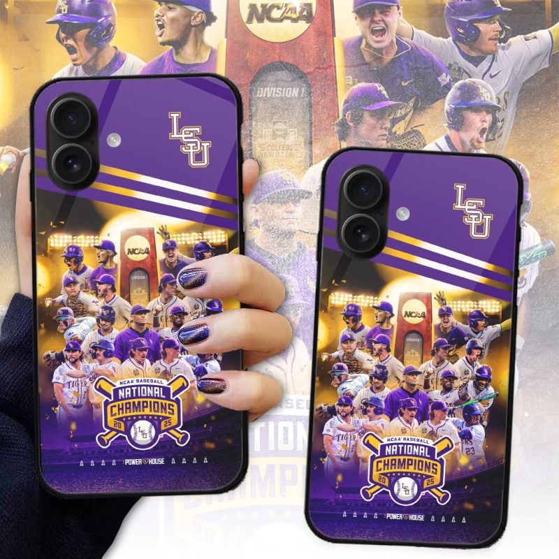 LSU Tigers Baseball NCAA National Champion 2025 College World Series Winner Phone Case GNC6176