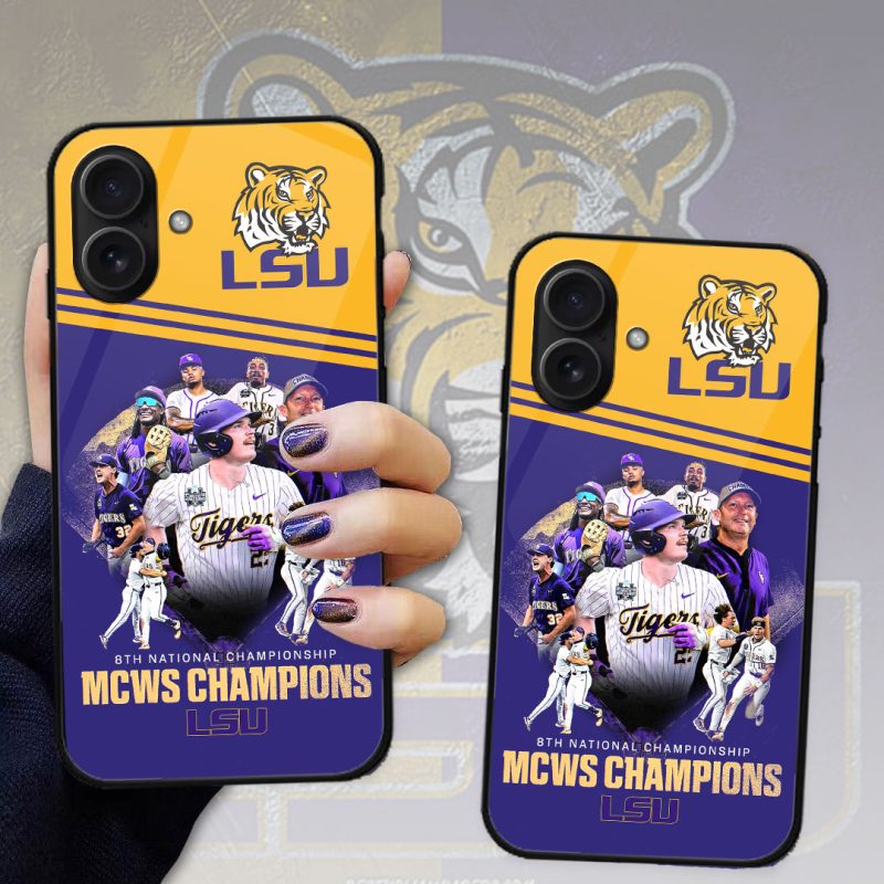 LSU Tigers Baseball NCAA National Champion 2025 College World Series Winner Phone Case GNC6182