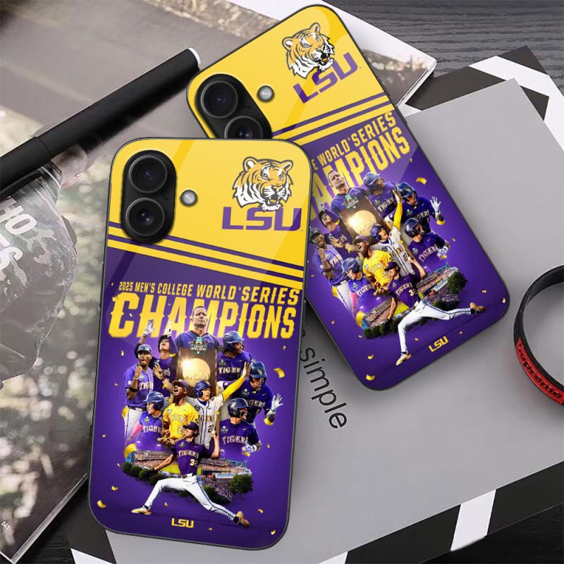 LSU Tigers Baseball NCAA National Champion 2025 College World Series Winner Phone Case GNC6186