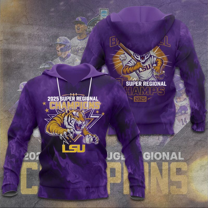 LSU Tigers Baseball NCAA National Champion 2025 College World Series Winner Unisex Performance Hoodie GNC6254