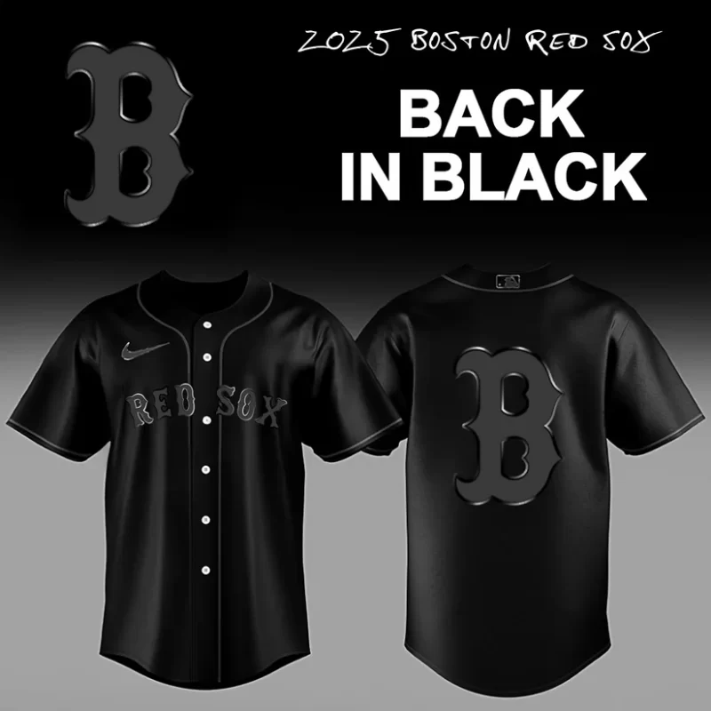 Limited Edition Boston Red Sox Back In Black 2025 Baseball Jersey