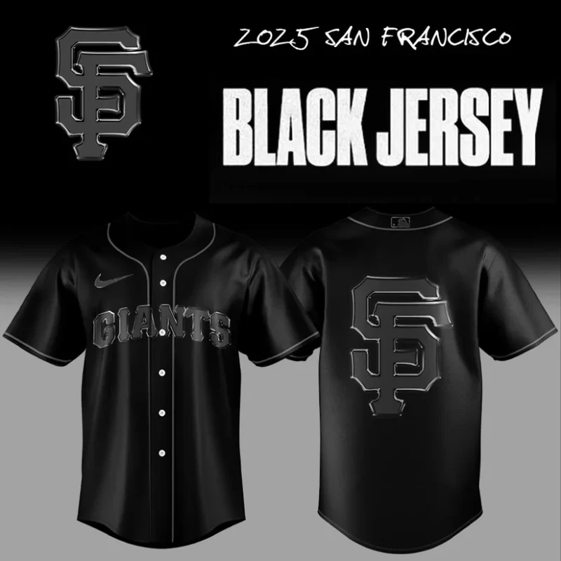 Limited Edition San Francisco Giants Back In Black 2025 Baseball Jersey