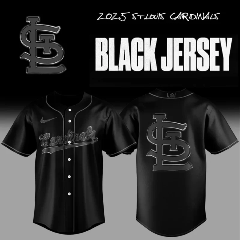 Limited Edition St.Louis Cardinals Back In Black 2025 Baseball Jersey