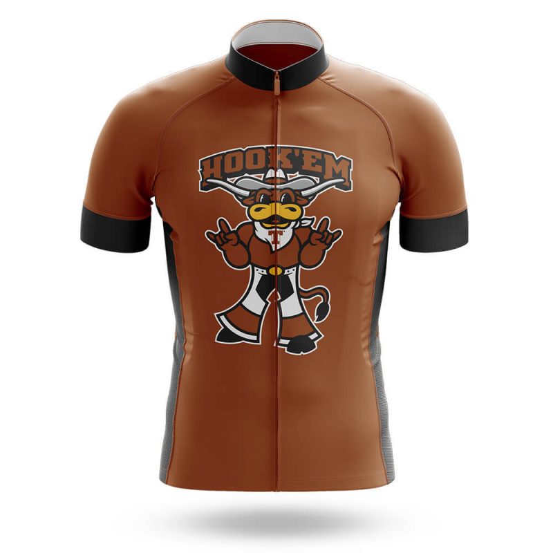 Longhorns Hook'em Horns - Cycling Jersey For Men/Women