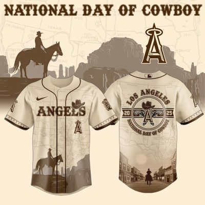 Los Angeles Angels MLB x National Day Of Cowboy Personalized Baseball Jersey For Fans