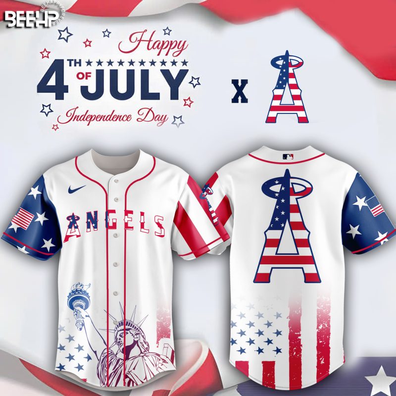 Los Angeles Angels Special Independence Day 2025 Baseball Jersey