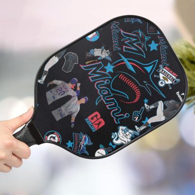 Miami Marlins Personalized Pickleball Paddle