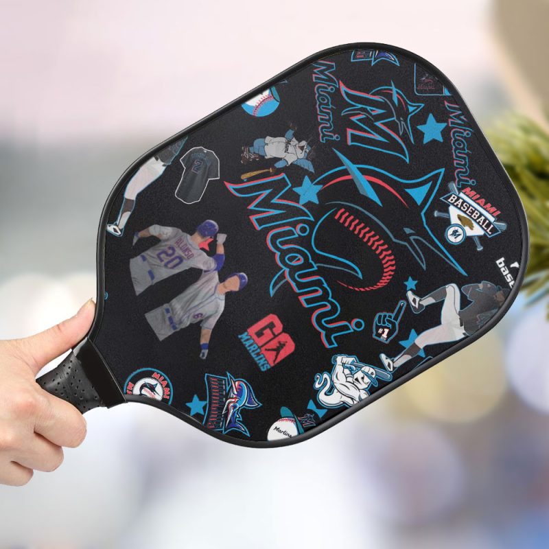 Miami Marlins Personalized Pickleball Paddle