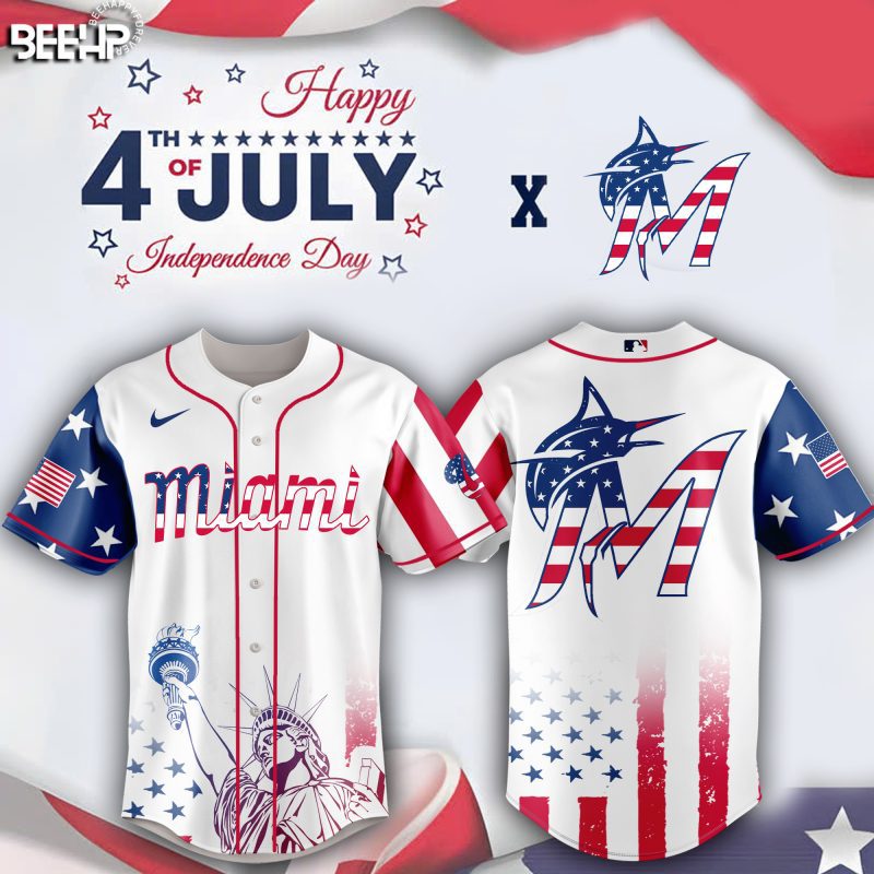 Miami Marlins Special Independence Day 2025 Baseball Jersey