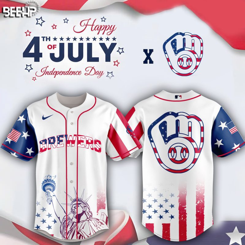Milwaukee Brewers Special Independence Day 2025 Baseball Jersey