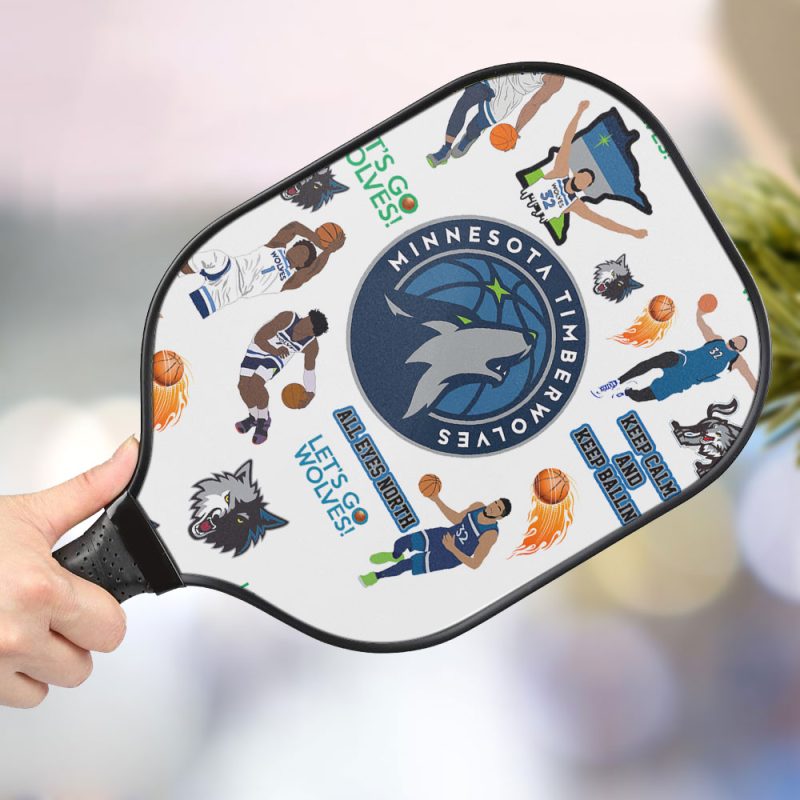 Minnesota Timberwolves Personalized Pickleball Paddle