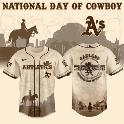 Oakland Athletics MLB x National Day Of Cowboy Personalized Baseball Jersey For Fans