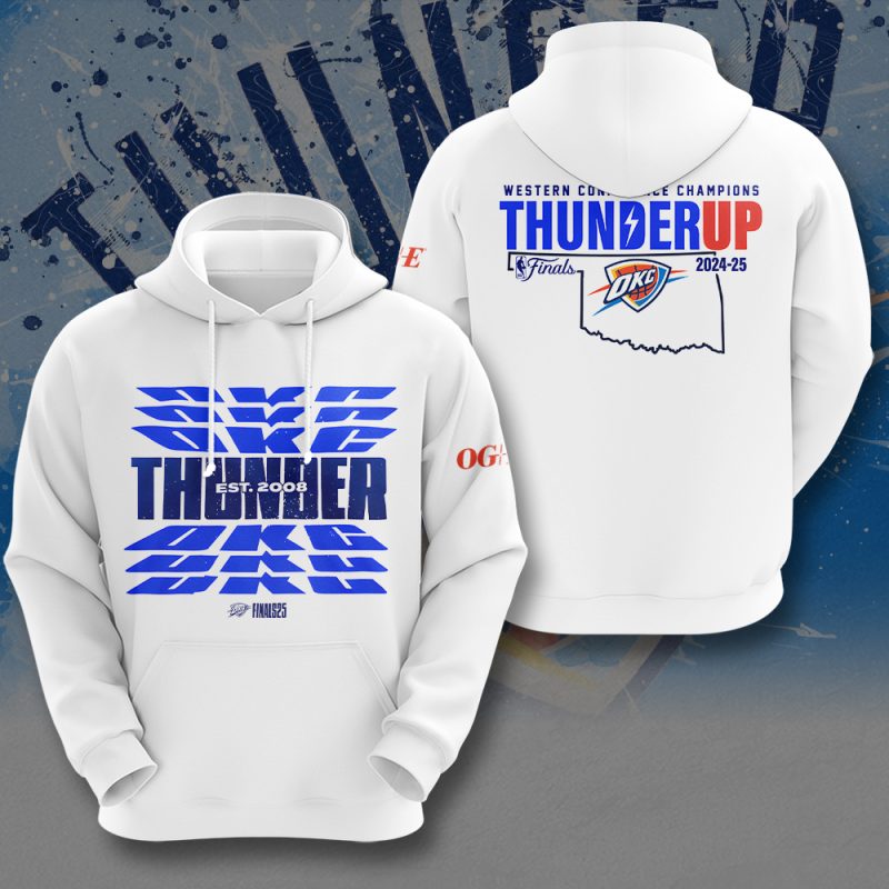 Oklahoma City Thunder NBA Final Champion 2025 Unisex Performance Hoodie BGN1045