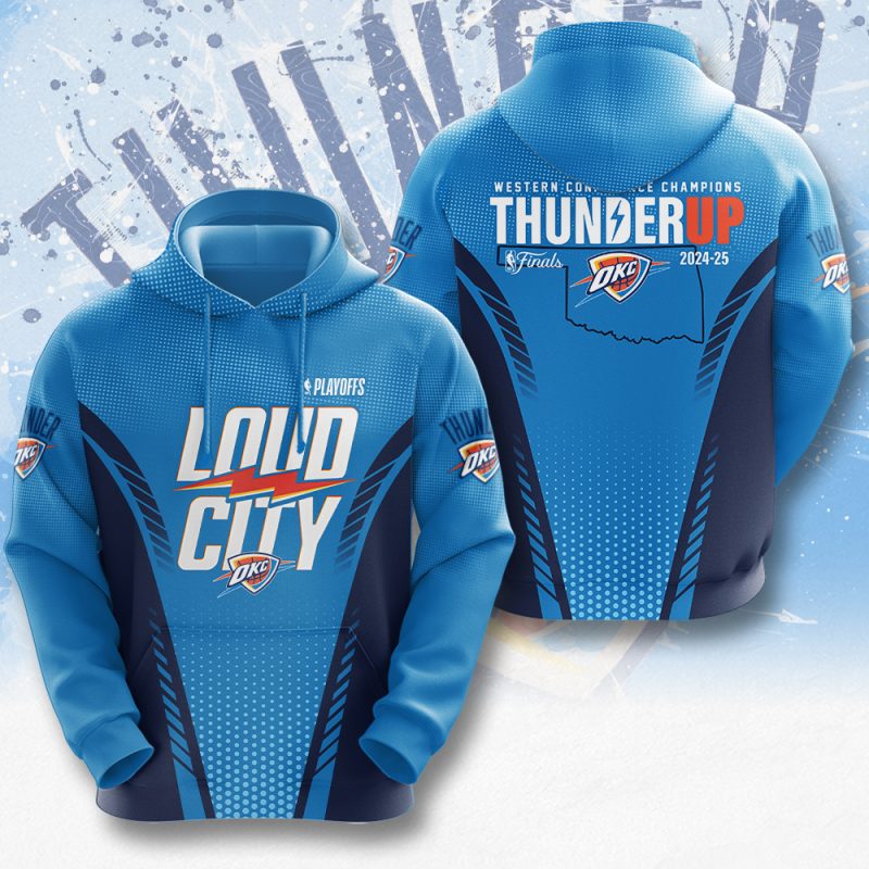 Oklahoma City Thunder NBA Final Champion 2025 Unisex Performance Hoodie BGN1046