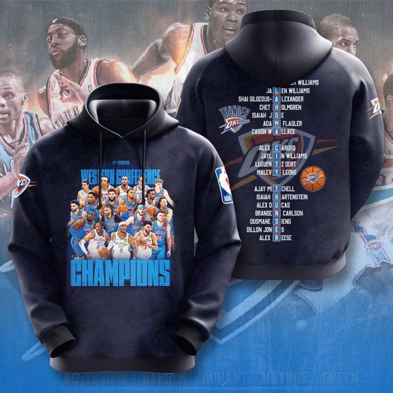 Oklahoma City Thunder NBA Final Champion 2025 Unisex Performance Hoodie BGN1047