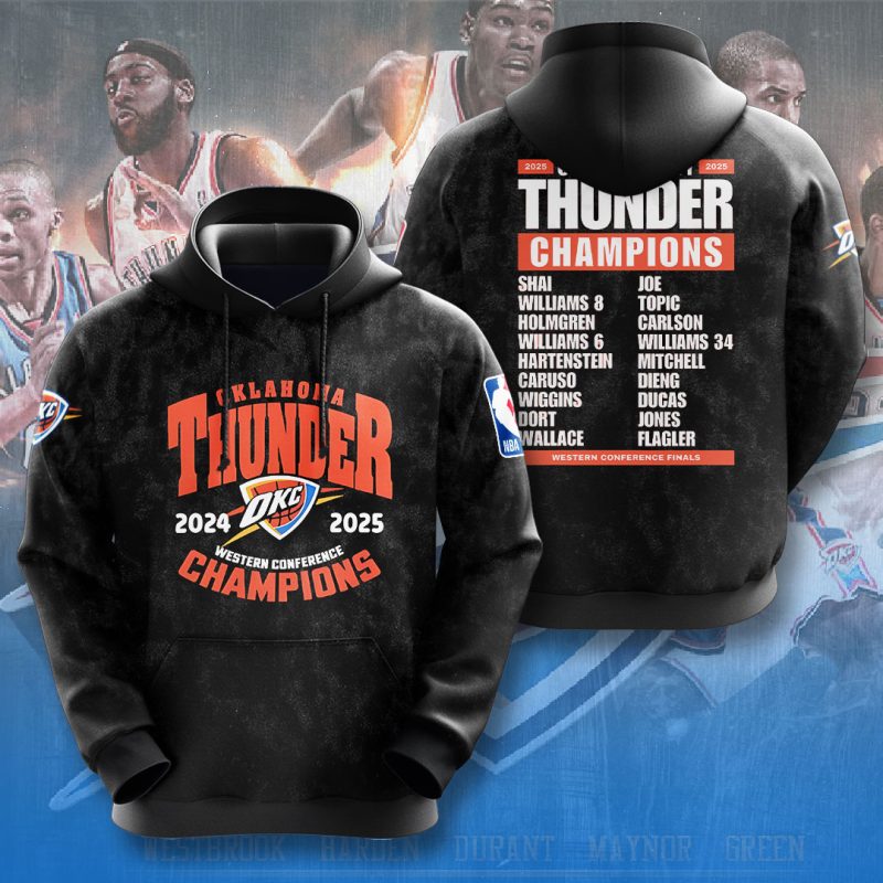 Oklahoma City Thunder NBA Final Champion 2025 Unisex Performance Hoodie BGN1049