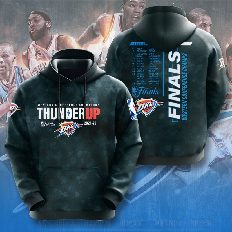 Oklahoma City Thunder NBA Final Champion 2025 Unisex Performance Hoodie BGN1050