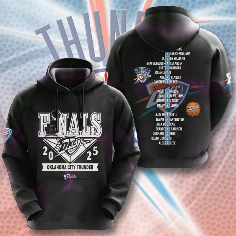 Oklahoma City Thunder NBA Final Champion 2025 Unisex Performance Hoodie BGN1053