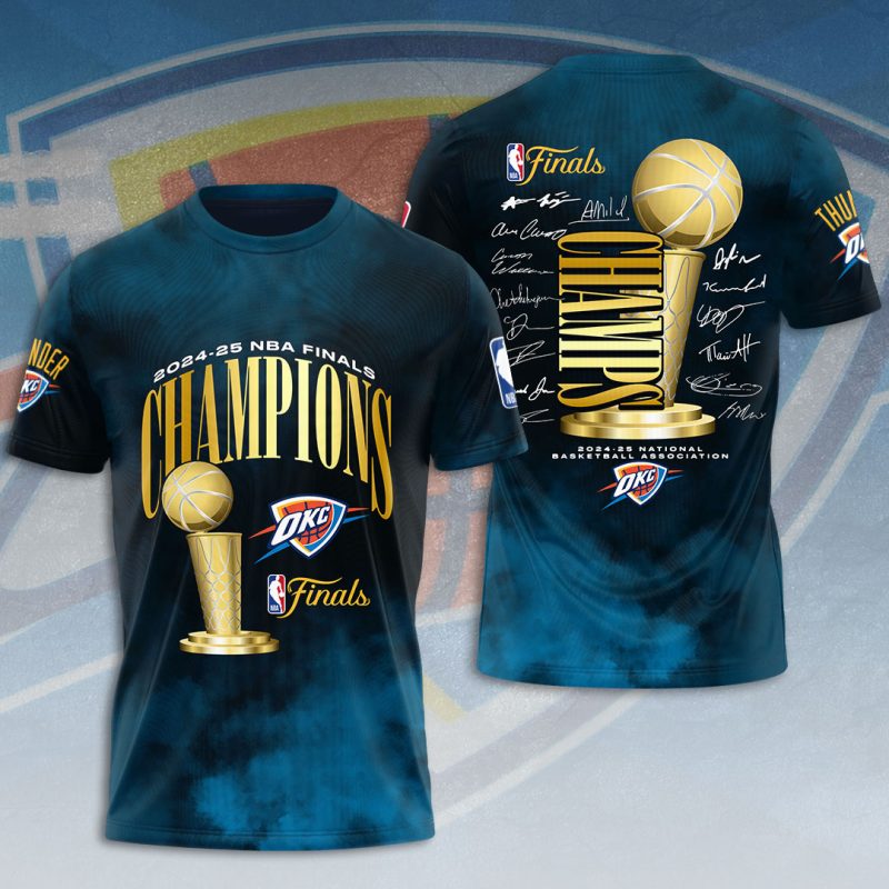 Oklahoma City Thunder NBA Final Champion 2025 Unisex Performance T-Shirt BGN1008