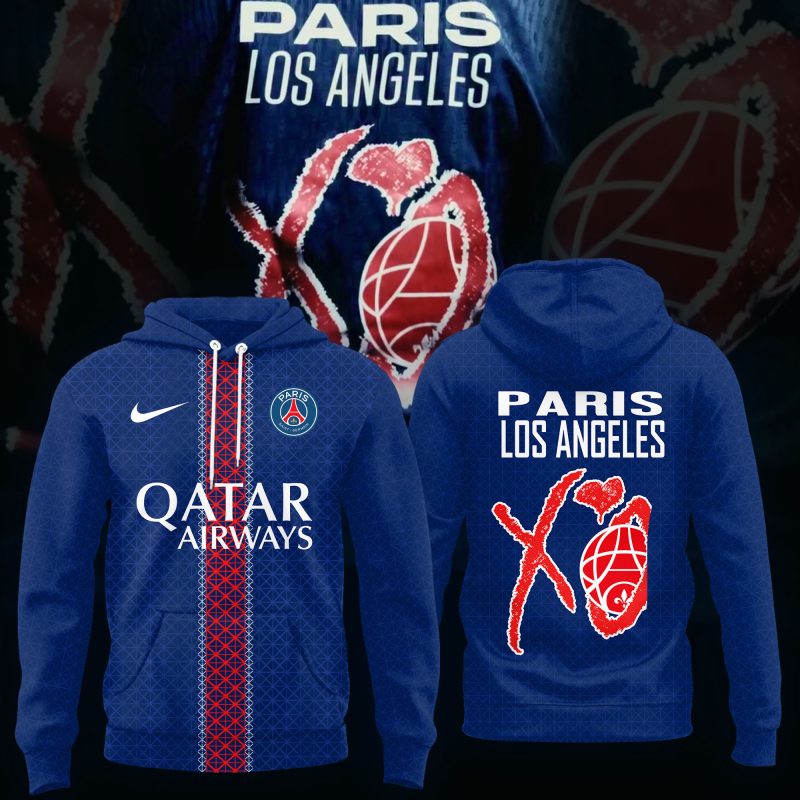 PSG Home Stadium Shirt 2025-26 with Paris-75 XO Special Edition Hoodie