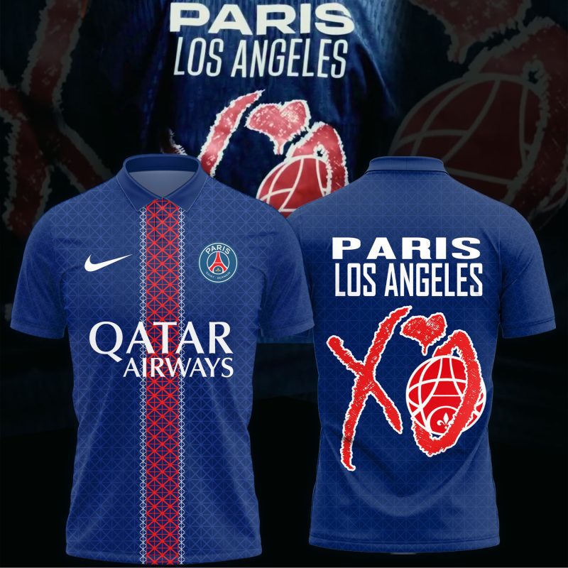 PSG Home Stadium Shirt 2025-26 with Paris-75 XO Special Edition Polo